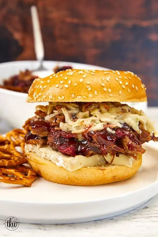 Cranberry Sauce Pulled Pork Sliders