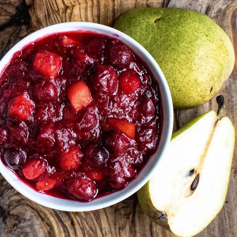 Cranberry Sauce with Pear and Cardamom