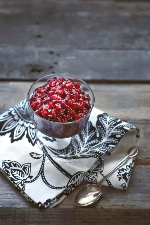 Cranberry Sauce with Pomegranate Seeds