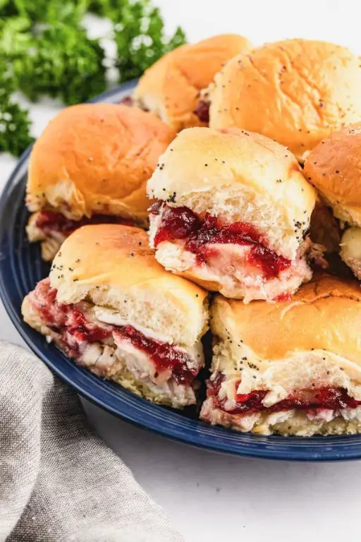 Cranberry Turkey Sliders with Brie