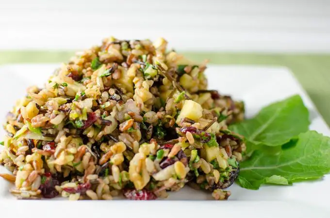Cranberry Walnut Wild Rice Salad