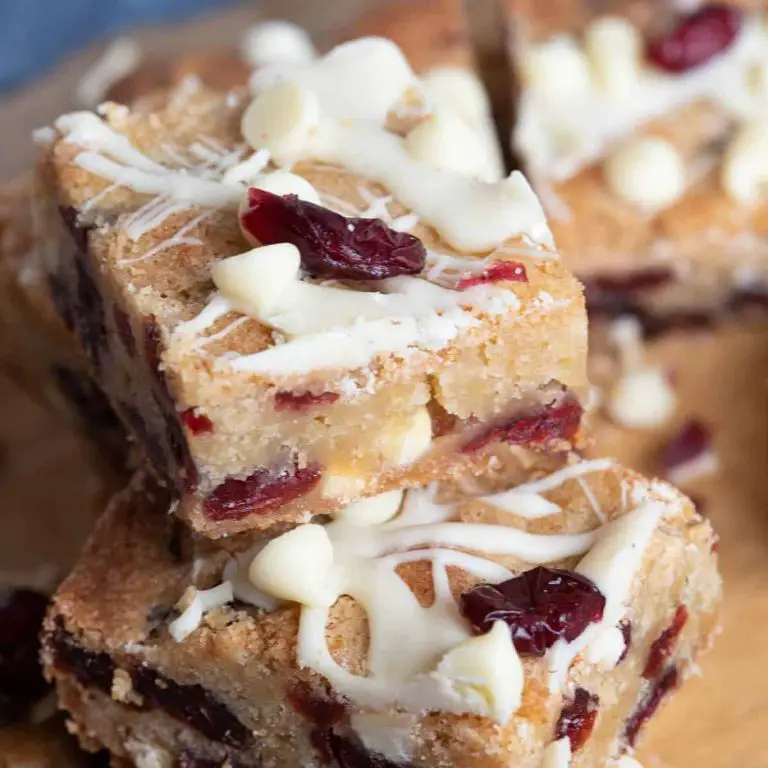 Cranberry White Chocolate Brownies