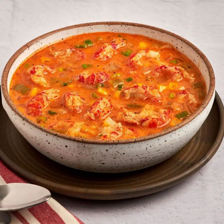 Crawfish Bisque with Rich Tomato Base