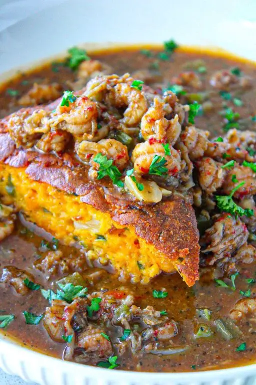 Crawfish Cornbread with Jalapeños