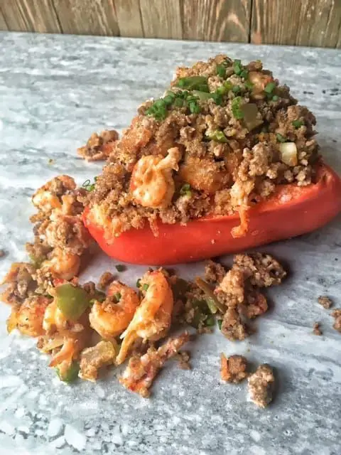 Crawfish Stuffed Bell Peppers