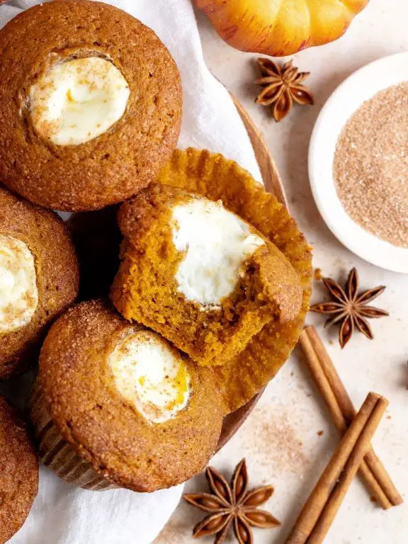 Cream Cheese and Pumpkin Muffins