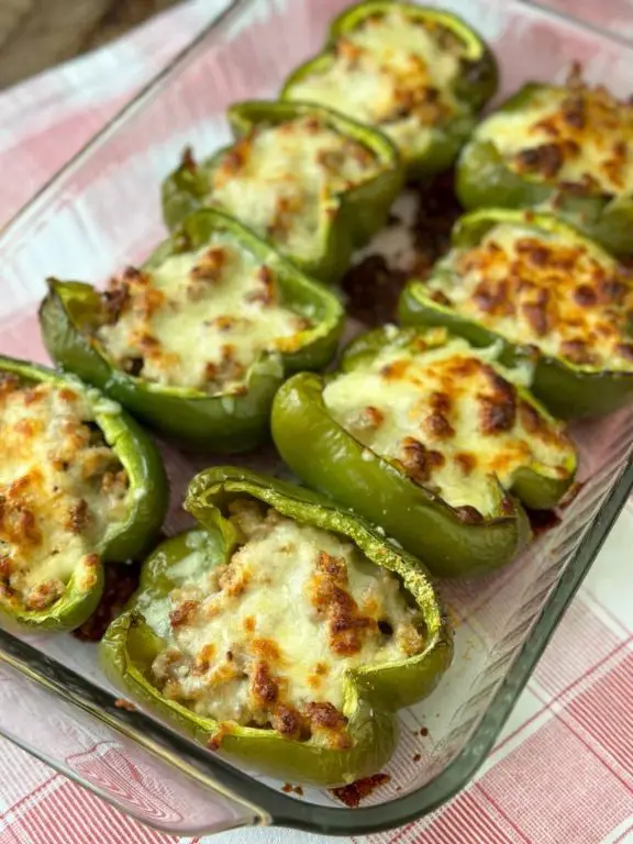 Cream Cheese and Sausage Stuffed Peppers