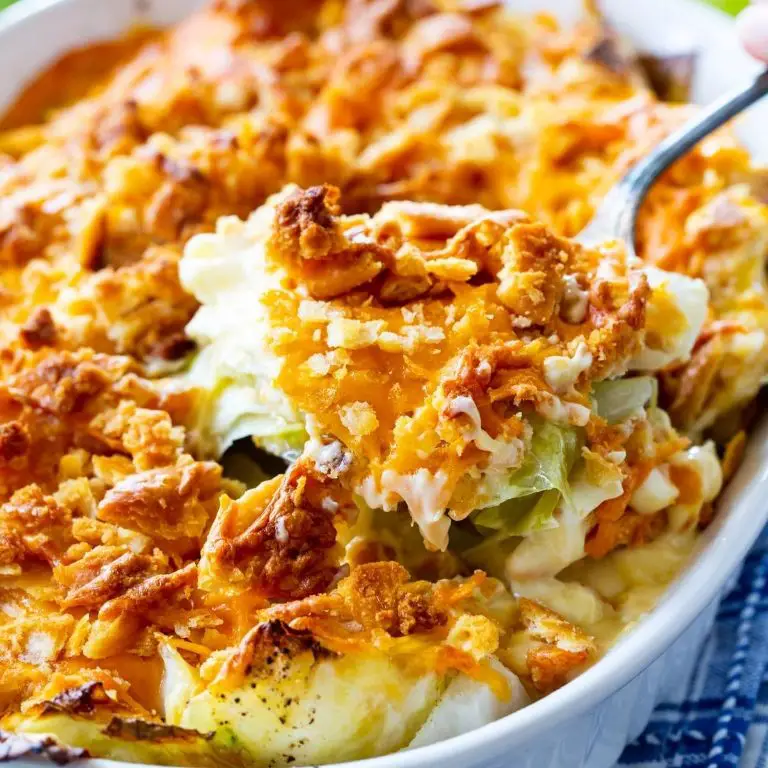 Creamed Cabbage and Cornbread Casserole