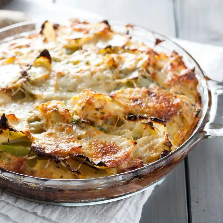 Creamed Cabbage and Potato Gratin