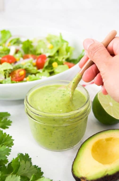 Creamy Avocado Lime Dressing for Salads