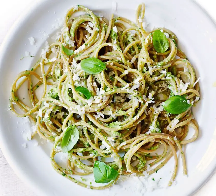 Creamy Avocado Whole Wheat Pasta