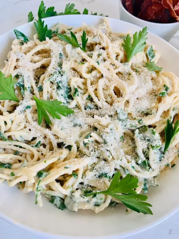 Creamy Banza Pasta Alfredo