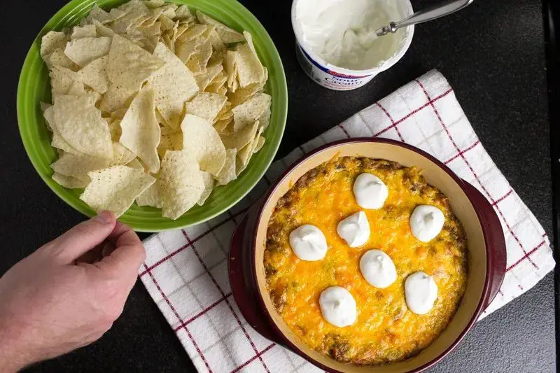 Creamy Black Eye Pea Dip with Sour Cream