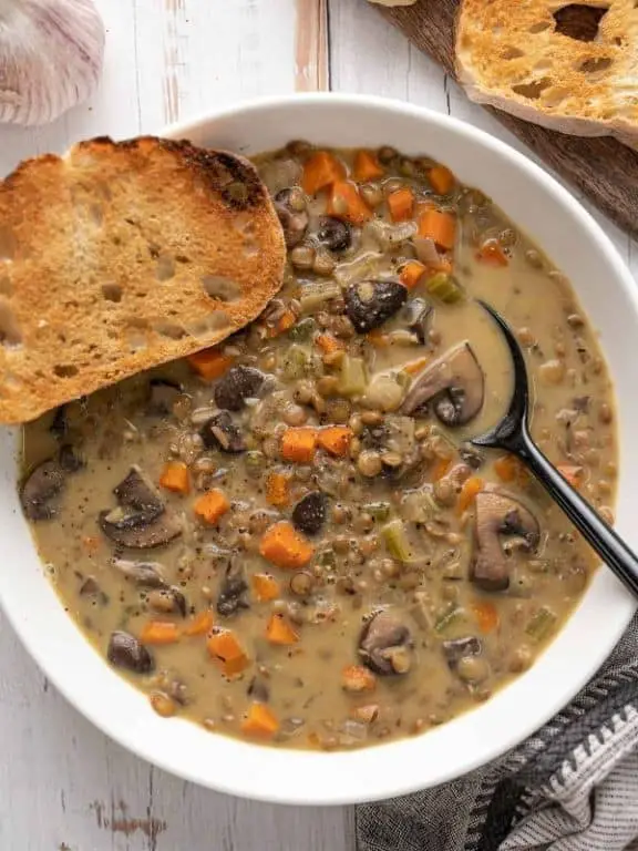 Creamy Canned Lentil Soup