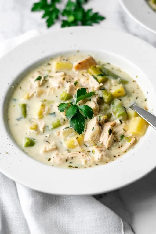Creamy Chicken and Asparagus Soup