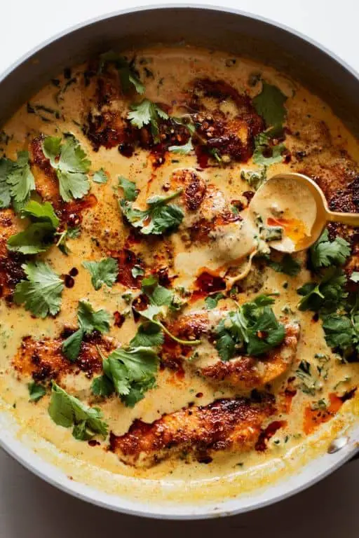 Creamy Coconut Curry Chicken with Kale