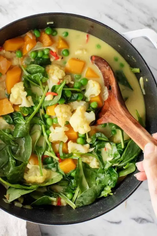 Creamy Coconut Curry Mixed Vegetables