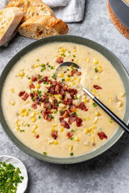 Creamy Corn Chowder with Bacon
