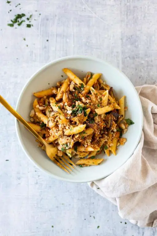 Creamy Eggplant Parmesan Pasta