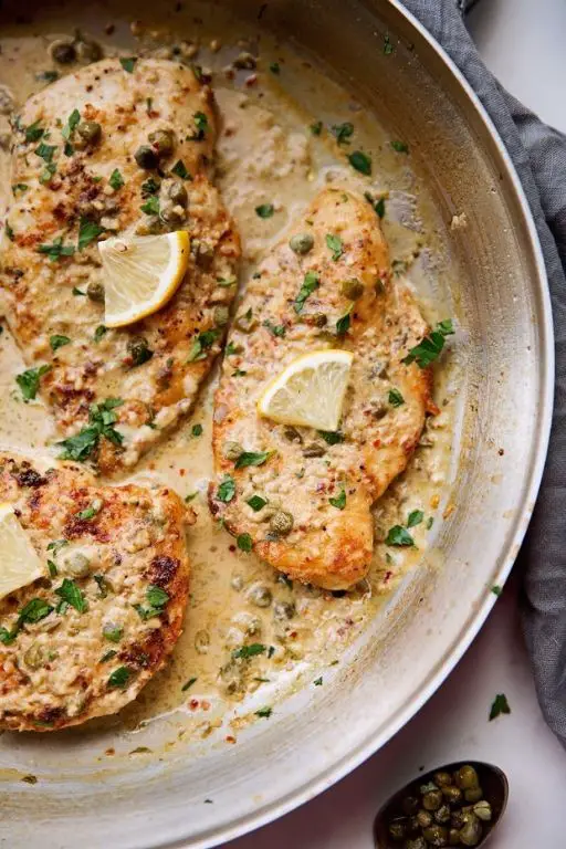 Creamy Garlic Chicken Piccata