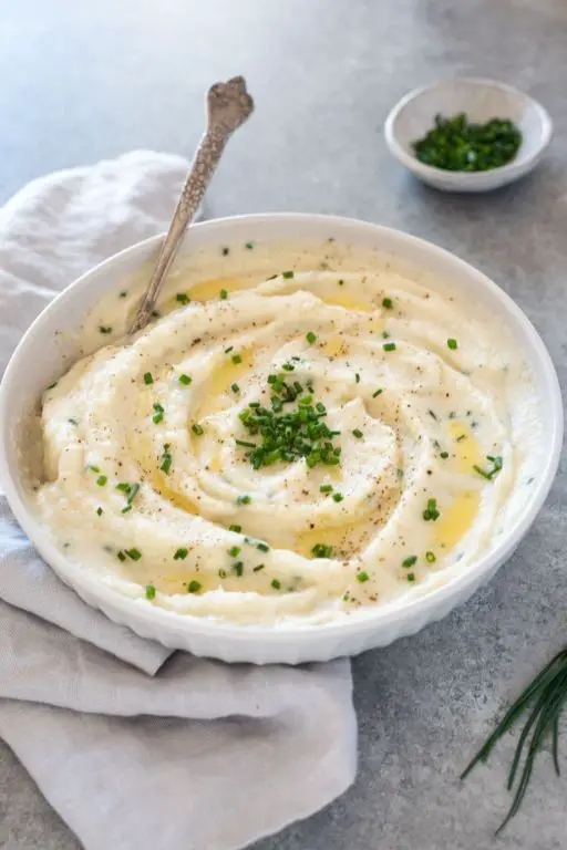 Creamy Garlic Mashed Cauliflower