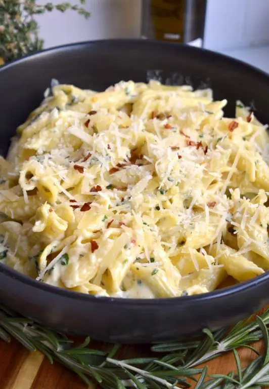 Creamy Garlic Parmesan Pasta with Fresh Herbs