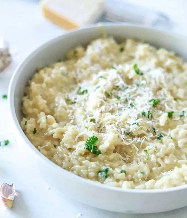 Creamy Garlic Parmesan Risotto