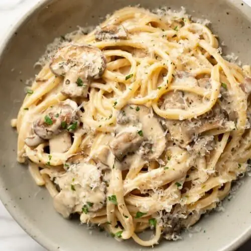 Creamy Mushroom Spaghetti