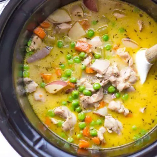 Creamy Slow Cooker Cabbage and Chicken