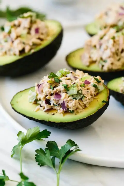 Creamy Tuna Stuffed Avocados