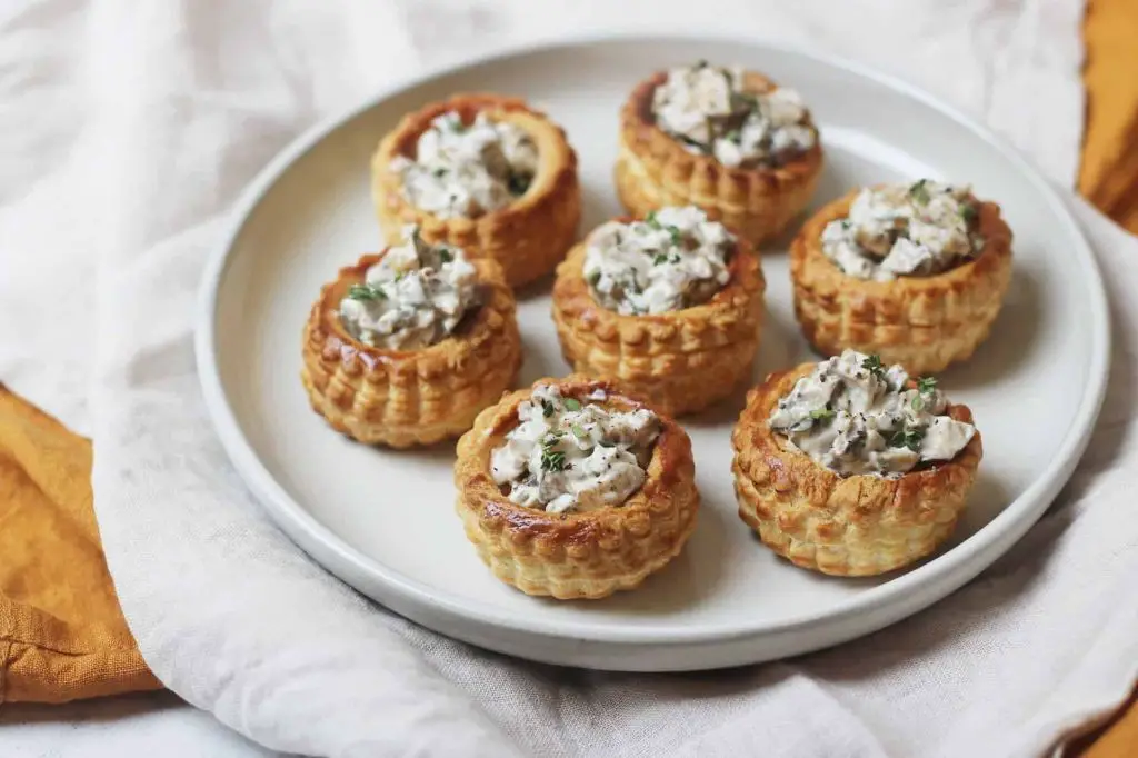 Creamy Vegan Puff Pastry Mushroom Vol-au-Vents