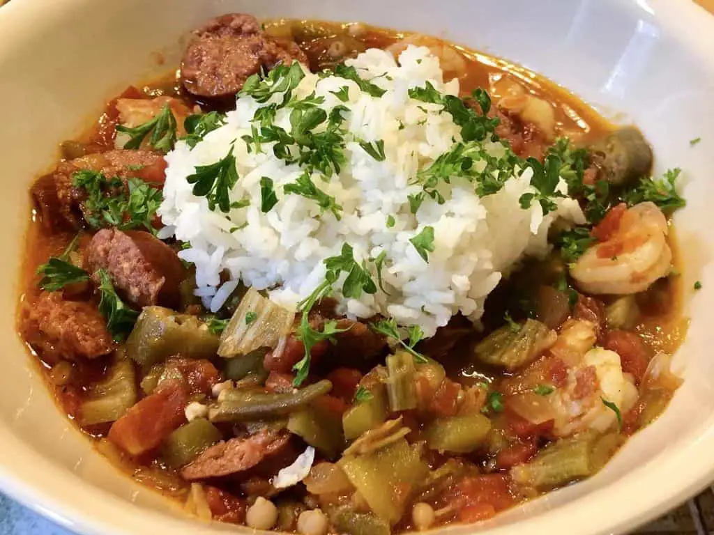 Creole Okra and Shrimp Jambalaya