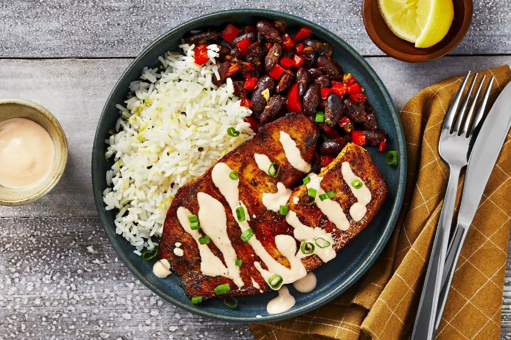 Creole Tilapia with Red Beans and Rice