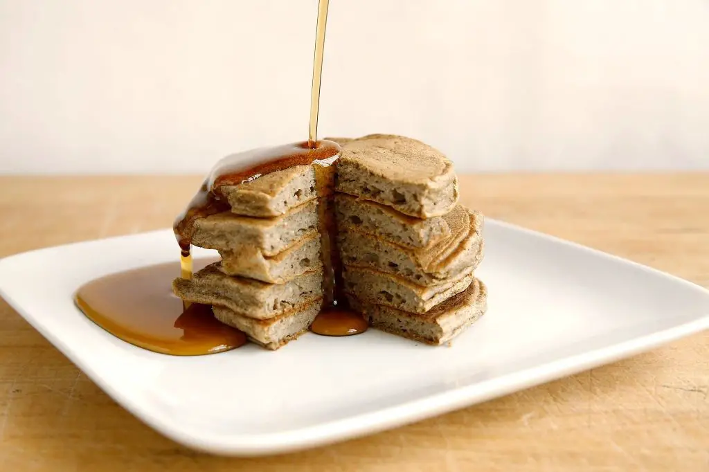 Cricket Flour Pancakes with Maple Syrup