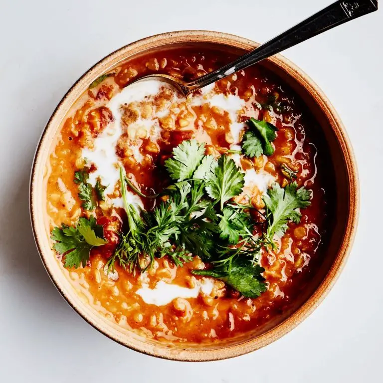 Cricket and Lentil Soup with Coconut Milk