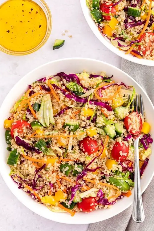 Cricket and Quinoa Salad with Lemon Dressing