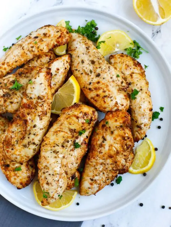 Crispy Air Fryer Chicken Breast with Lemon Herb Seasoning