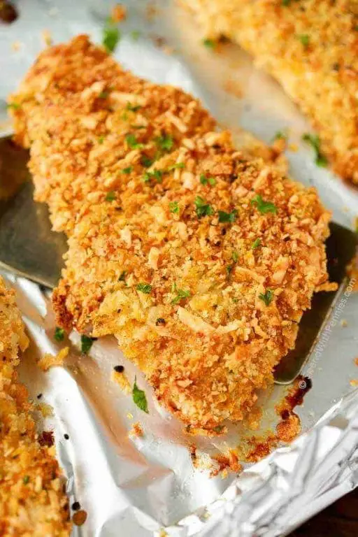 Crispy Baked Chicken Parmesan