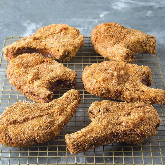 Crispy Cornmeal Fried Pork Steak