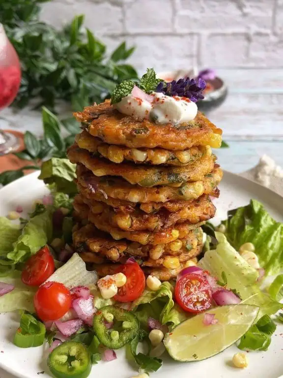 Crispy Cricket and Corn Fritters