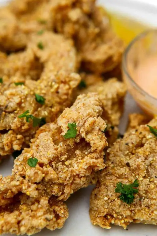 Crispy Fried Oyster Mushrooms with Spicy Mayo