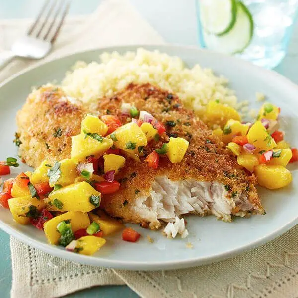 Crispy Fried Whole Red Snapper with Spicy Mango Salsa