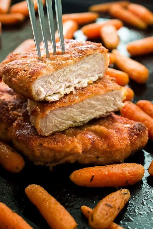 Crispy Parmesan Fried Pork Steak