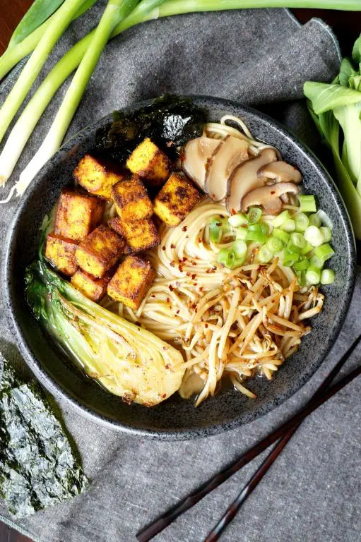 Crispy Tofu Ramen Bowl