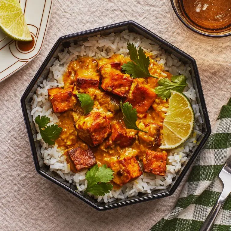 Crispy Tofu with Peanut Sauce