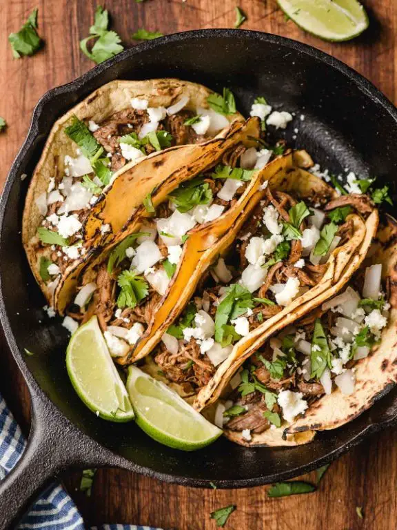 Crock Pot Beef Barbacoa Tacos