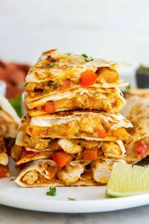 Crock Pot Chicken Fajita Quesadillas