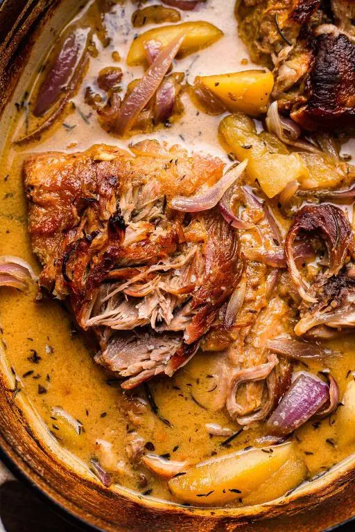 Crock Pot Pork Shoulder with Apple Cider