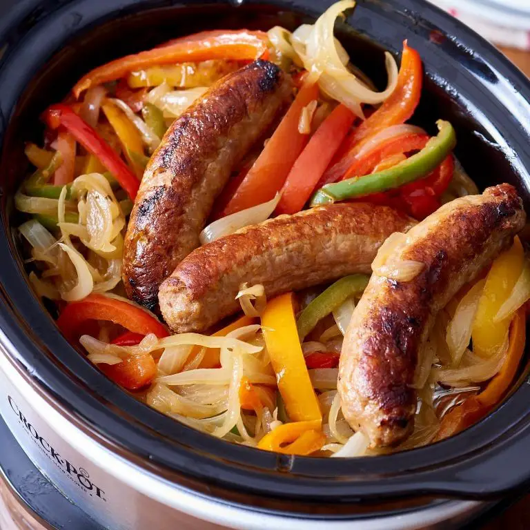 Crockpot Sausage and Peppers