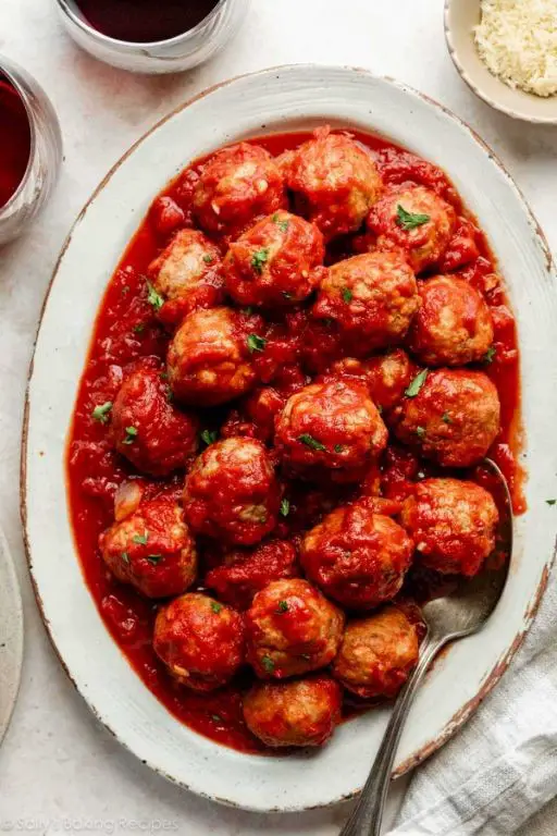 Crockpot Turkey Meatballs in Marinara Sauce